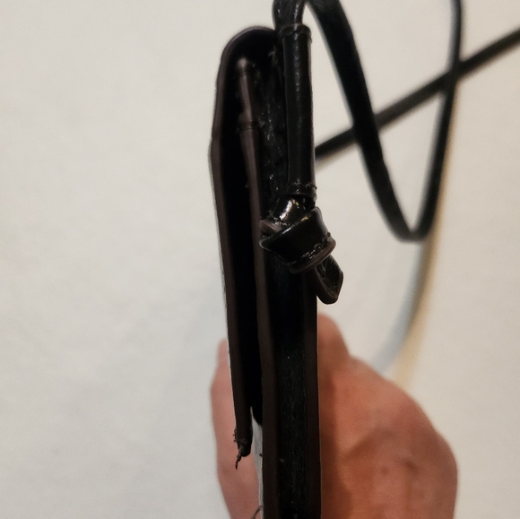 Vintage HOBO Black Leather Crossbody Bag EUC - Picture 10 of 15